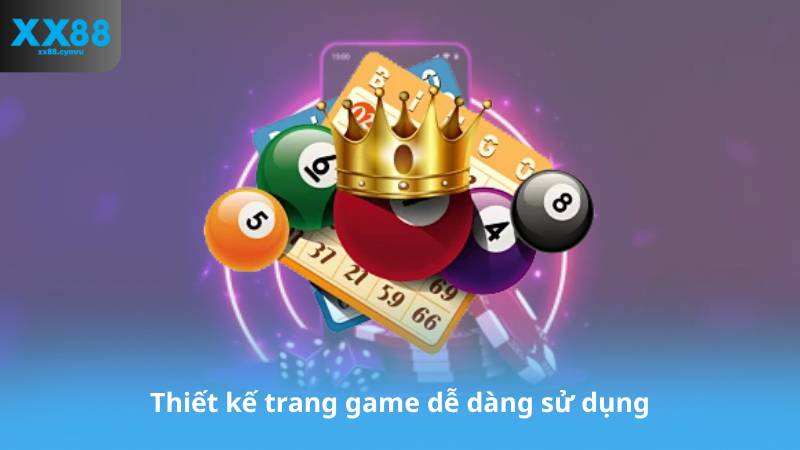 Thiết kế trang game dễ dàng sử dụng